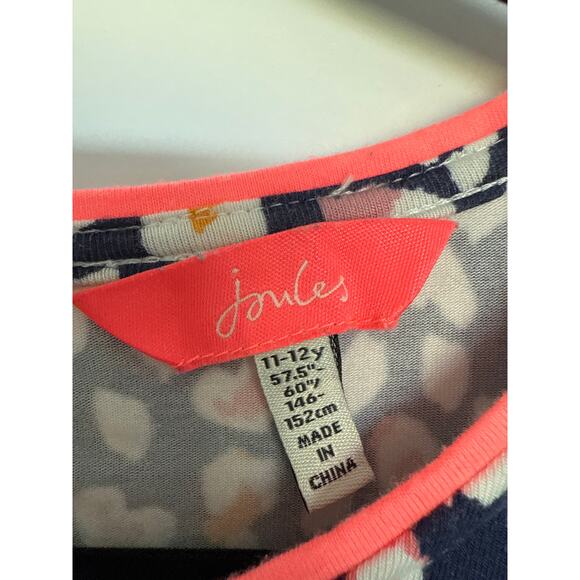 Joules Liddie Jersey Dress in Blue Floral, 11-12Y - Picture 4 of 6